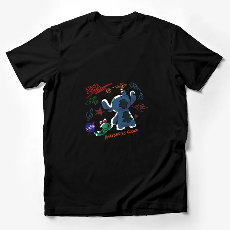 Weltraumabenteuer mit NASA-Maskottchen Herren T-Shirt