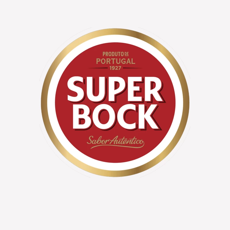 Super Bock Portuguese Beer Brand Logo Design from 1927 Male T-Shirt