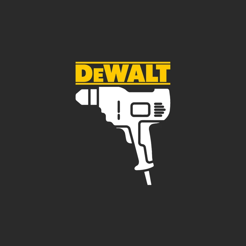 DeWalt Power Tool Drill Silhouette Design Baseball Cap