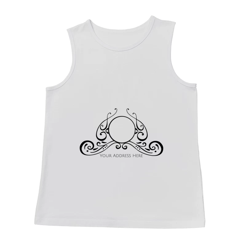 Logo simple avec adresse personnalisée Homme Débardeur