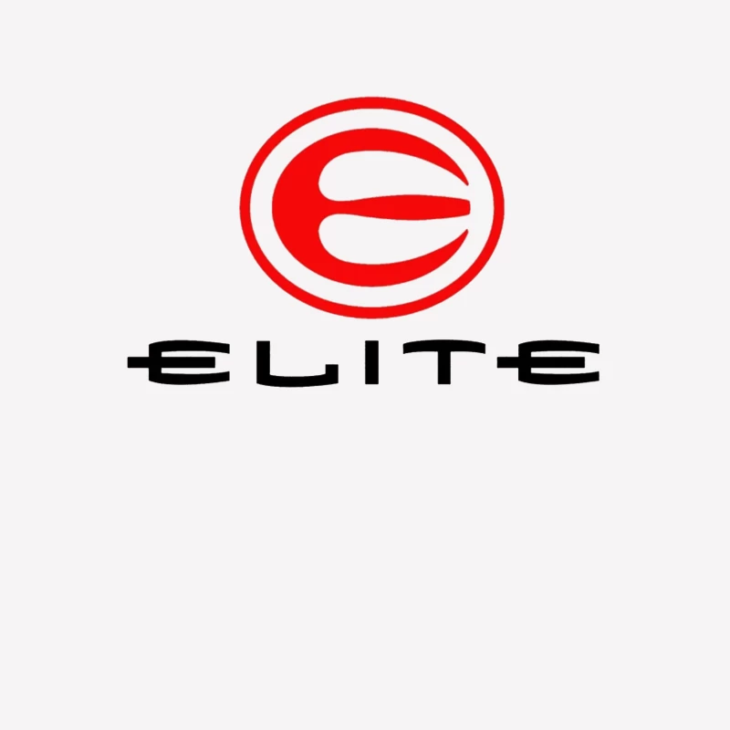 Elite Sports Brand Red and White Minimal Logo Male T-Shirt