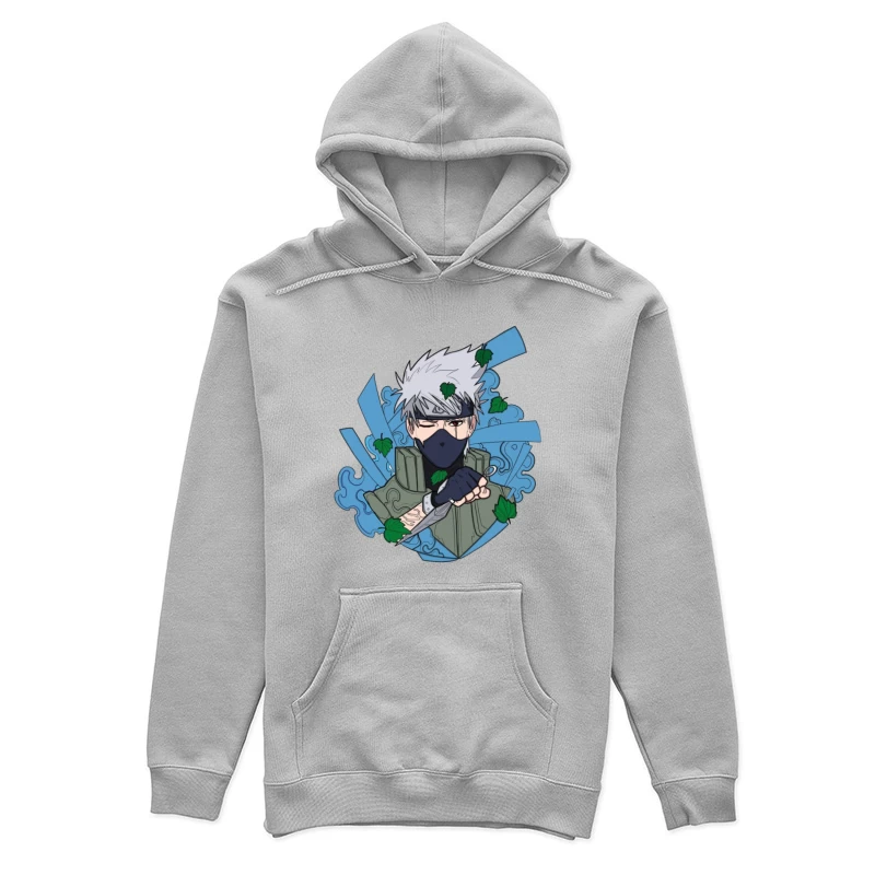 Anime Ninja Portrait Damen Pullover Hoodie