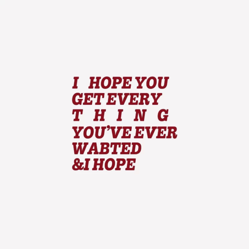 Vœux inspirants en texte rouge Homme T-Shirt