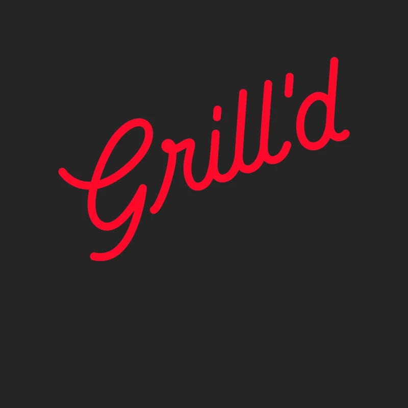 Red Script Logo of Grill'd Restaurant Chain Female Pullover Sweatshirt