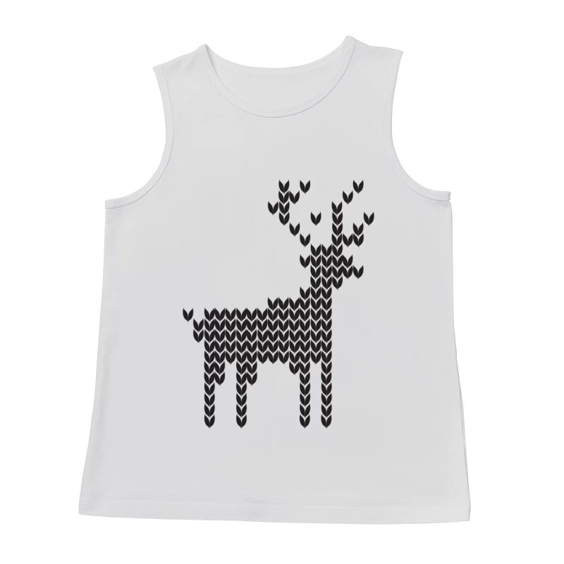 Motif de Élan Tricoté Homme Débardeur