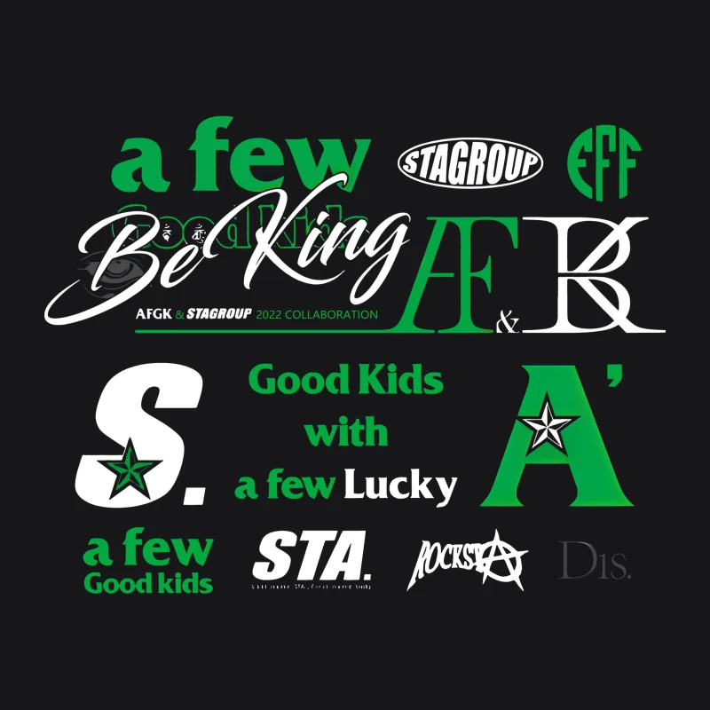 Ein kreativer Mix aus Schriftarten und Slogans Herren Pullover Hoodie