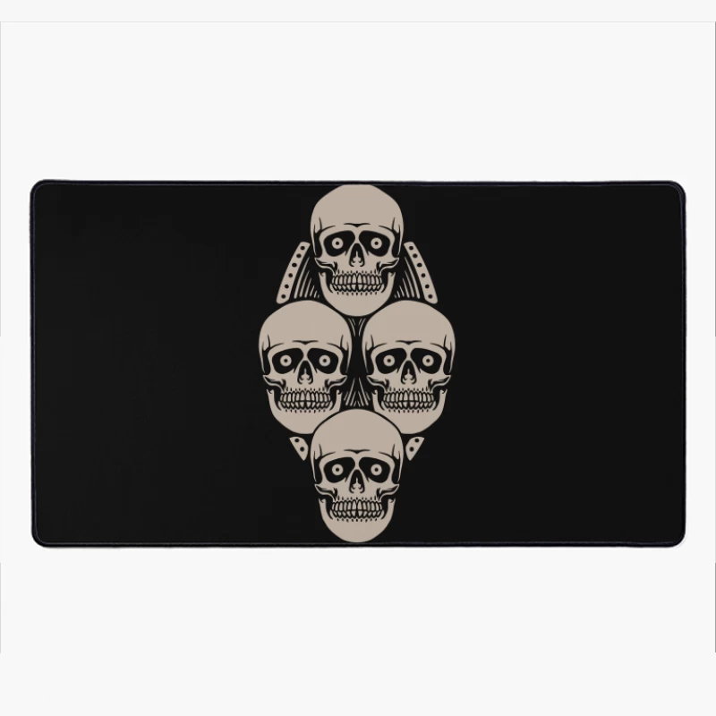 Artistic Skull Design Desk Mat