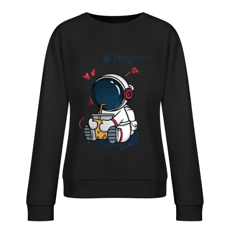 Astronaut mit Blase-Tee Damen Pullover Sweatshirt