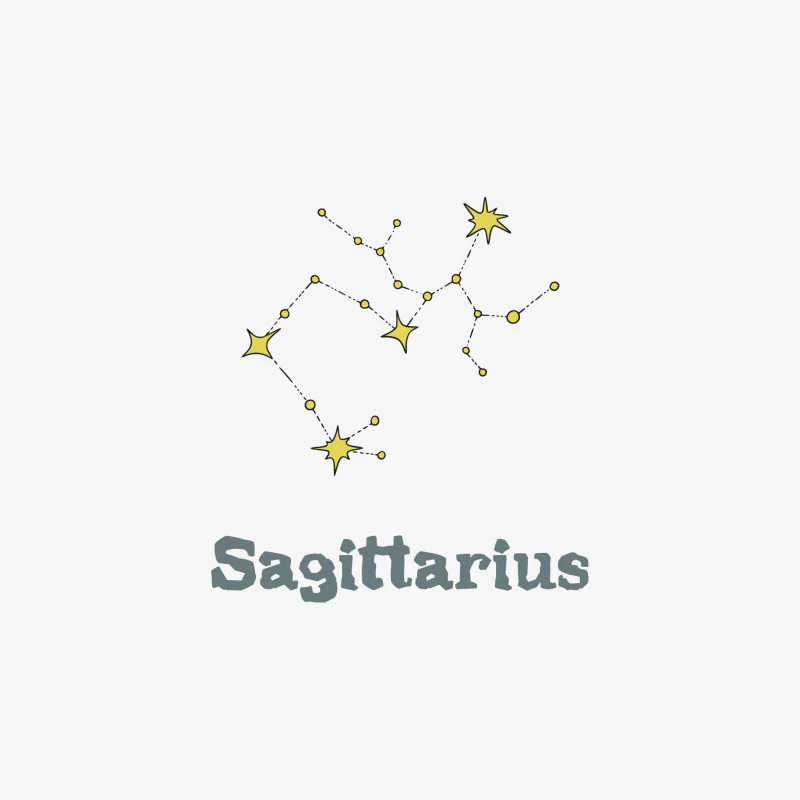 Sagittarius Sternzeichen Illustration Damen Pullover Sweatshirt