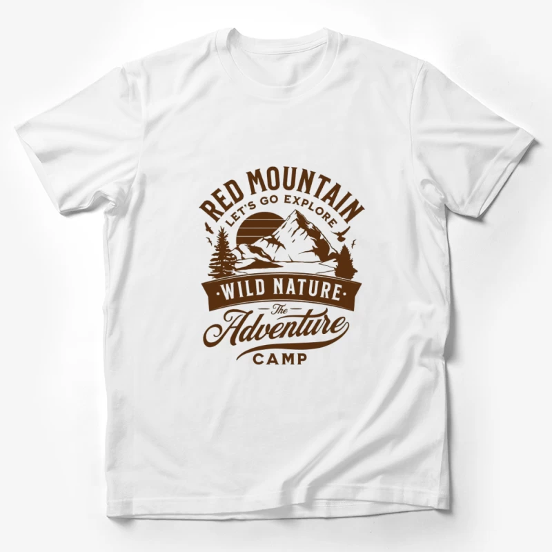 Wildes Abenteuer im Red Mountain Camp Herren T-Shirt