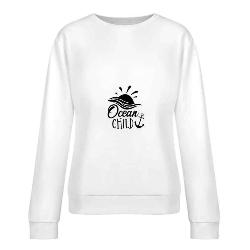 Main avec dessin en spirale Femme Sweat-shirt à enfiler