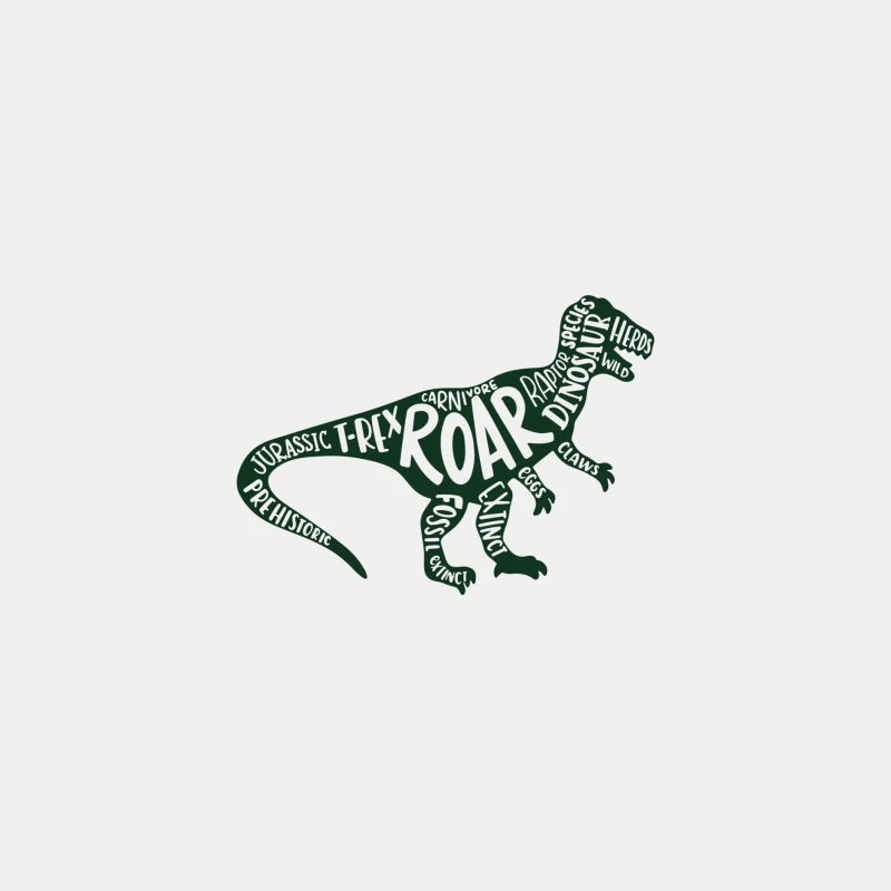 Dinosaure en typographie Homme Débardeur