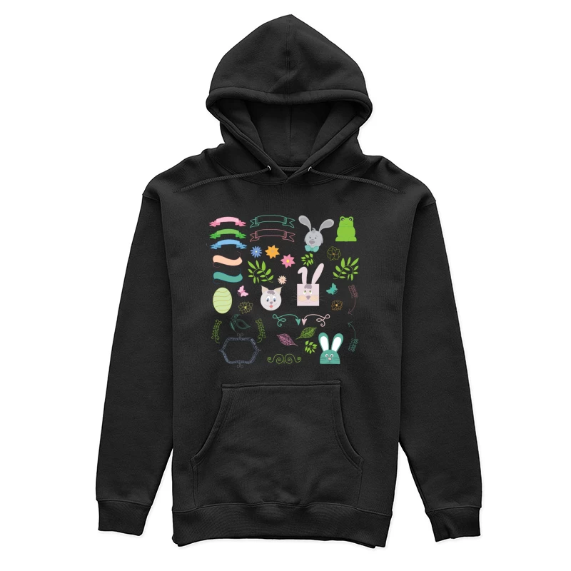 Éléments Printaniers Colorés Femme Sweat à capuche