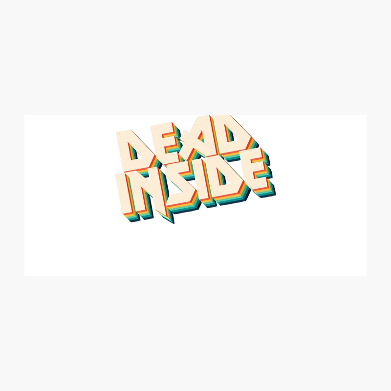 Dead Inside - Metal Typography Nihilist Statement Design Coffee Mug