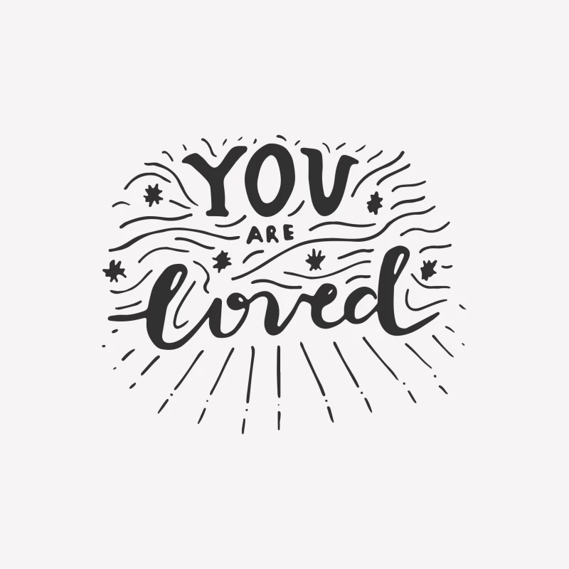 Message inspirant : Vous êtes aimé Femme T-Shirt