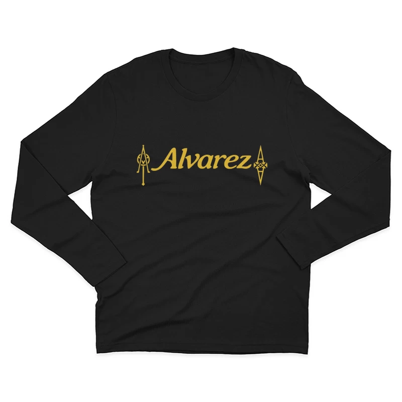 Alvarez Guitar Company Gold Logo Design Male Long Sleeve T-Shirt