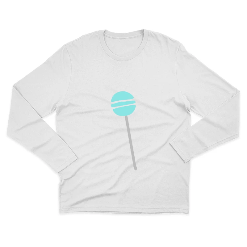 Illustration de sucette bleue Homme Manches Longues T-Shirt