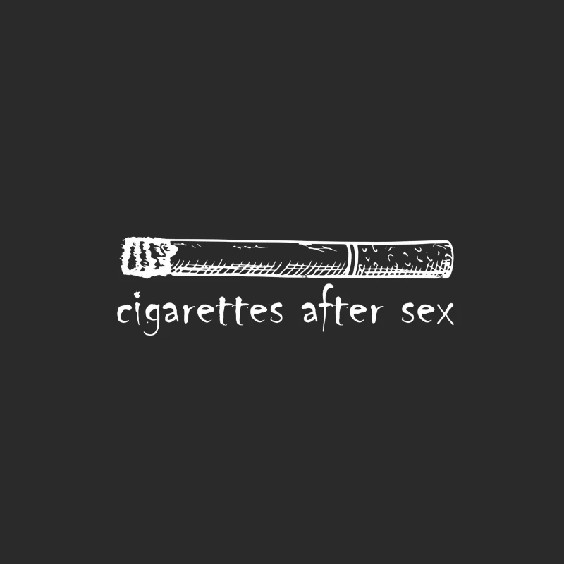 Cigarettes After Sex Logo White Baseball Cap