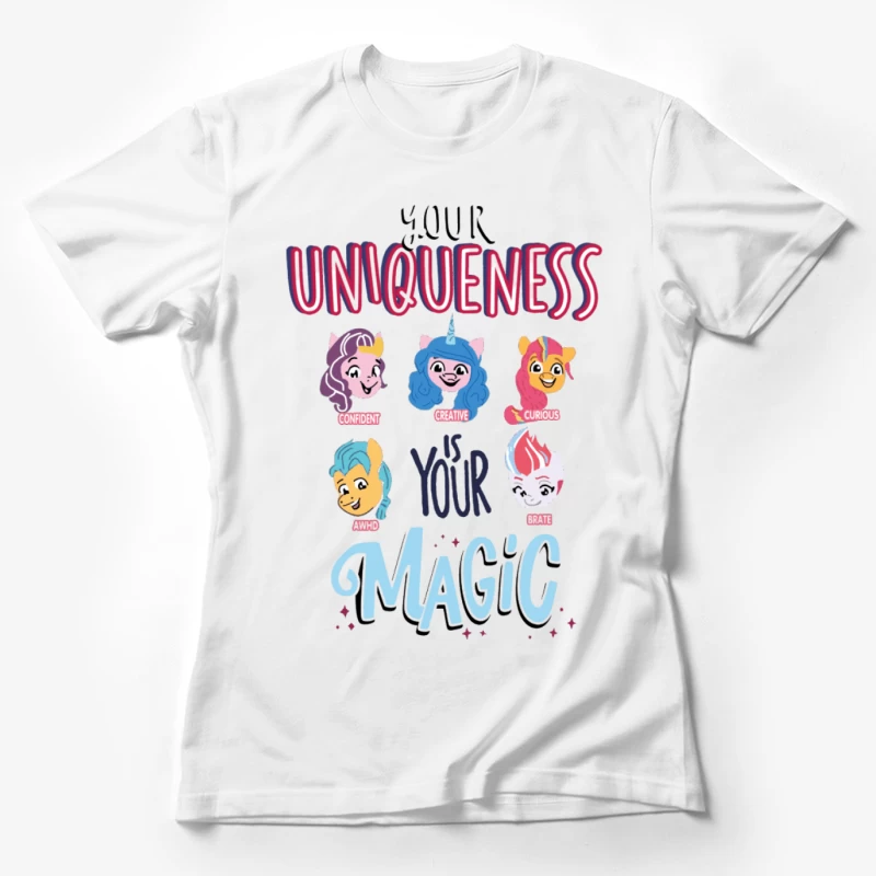 Einzigartigkeit und Magie der Charaktere Damen T-Shirt