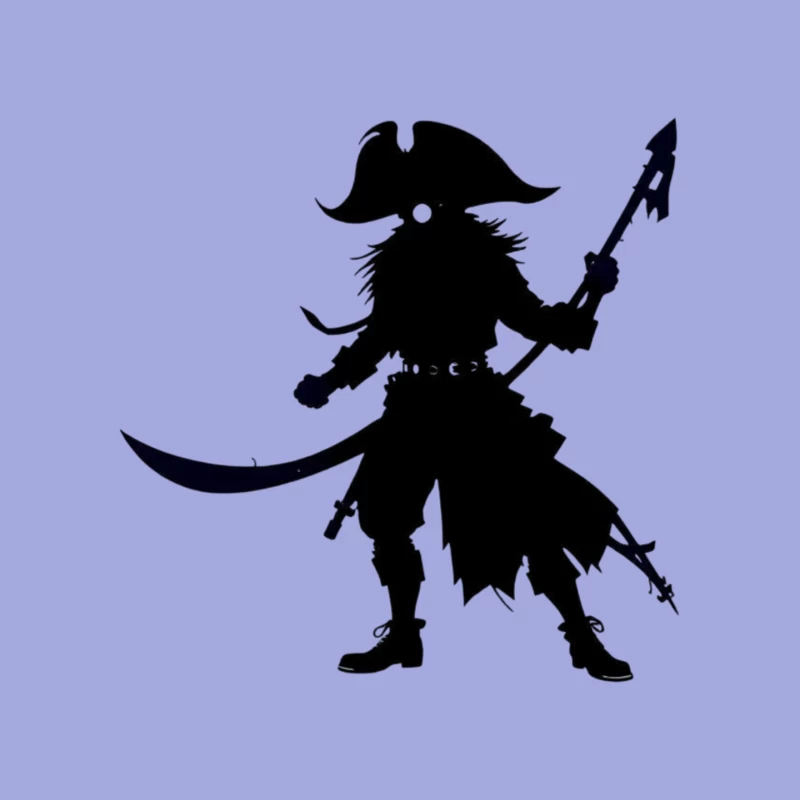 Pirates shillouettes Mouse Pad
