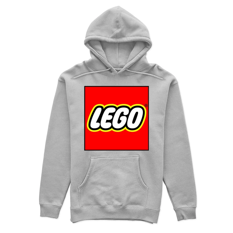 Classic LEGO Logo with Red Background and Yellow Border Female Pullover Hoodie