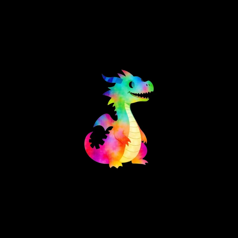 Colorful Cartoon Dragon Character iPhone Case