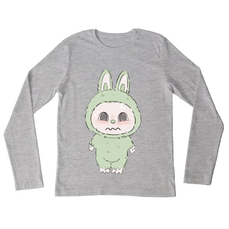 Süßer Hase mit Sweat-Kostüm Damen Langarm T-Shirt
