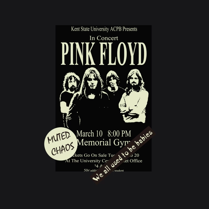 Pink Floyd Konzertplakat Kent State Herren Pullover Hoodie