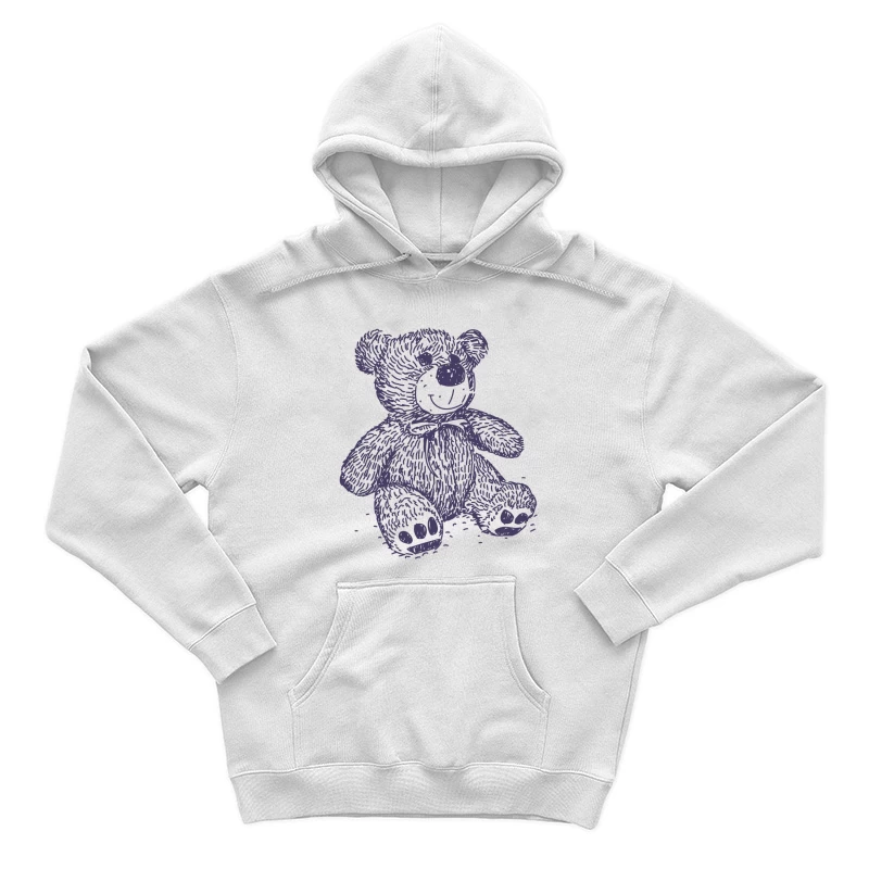 Niedlicher Teddy mit Schleife Herren Pullover Hoodie