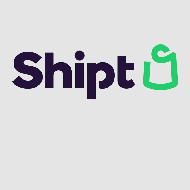 Shipt Modern Minimalist Logo with Green Hanger Icon Male Pullover Hoodie