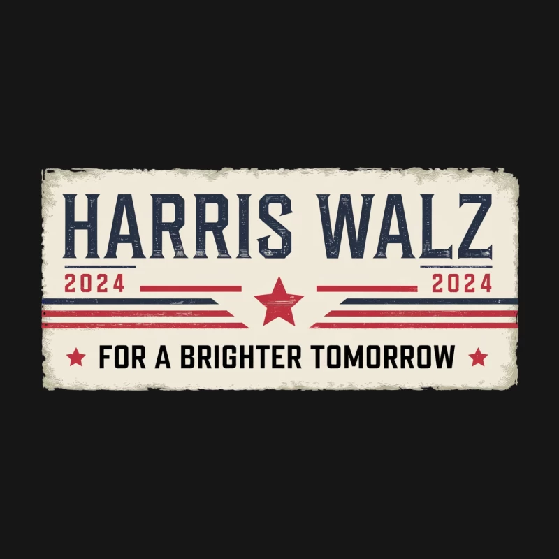 Harris Walz 2024 Campaign Poster: Patriotic Design for a Brighter Tomorrow Mouse Pad