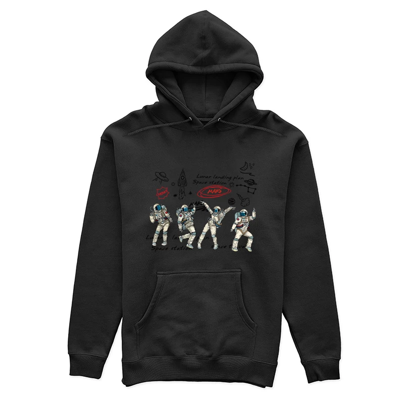 Tanzende Astronauten auf dem Mars Damen Pullover Hoodie
