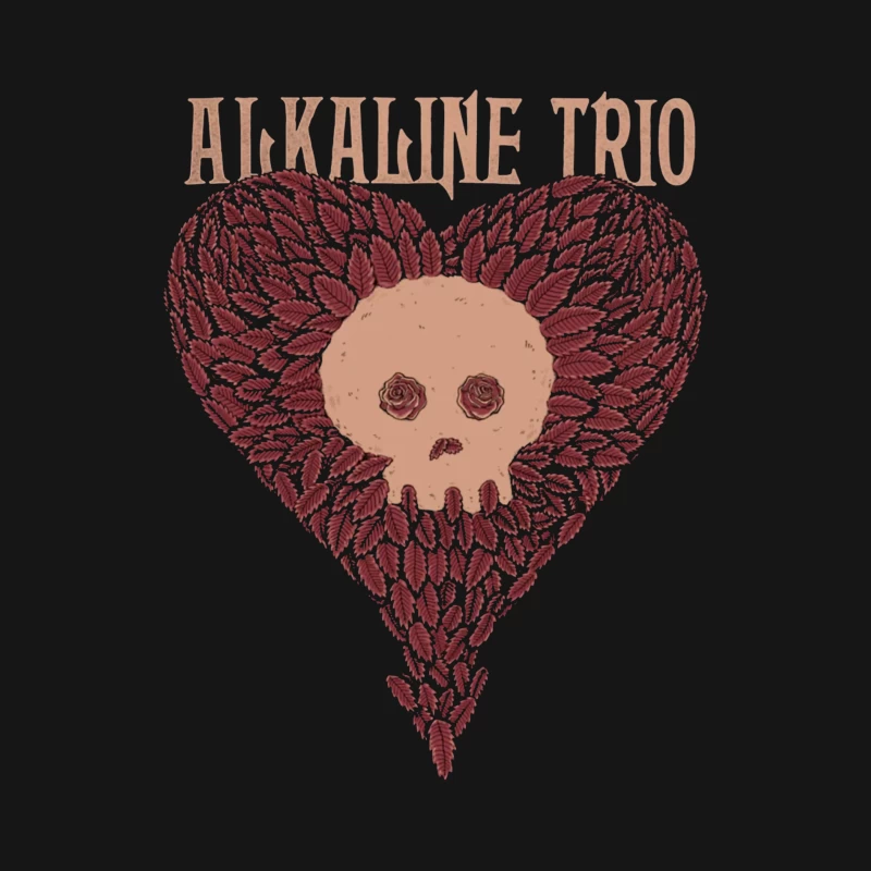 Alkaline Trio Gothic Heart Skull Logo Design Male Long Sleeve T-Shirt