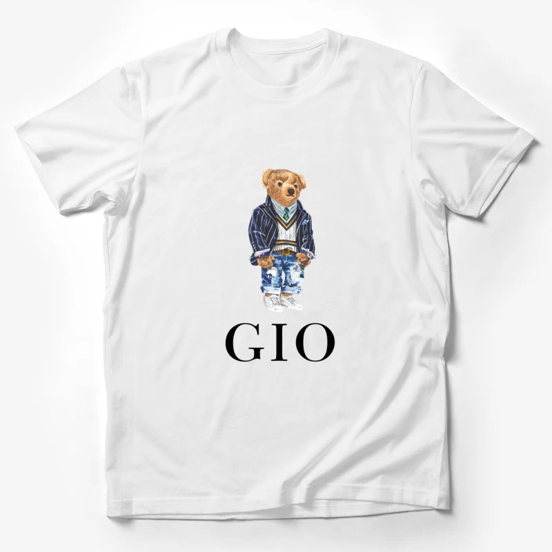 Stilvoller Teddybär in Designer-Outfit Herren T-Shirt