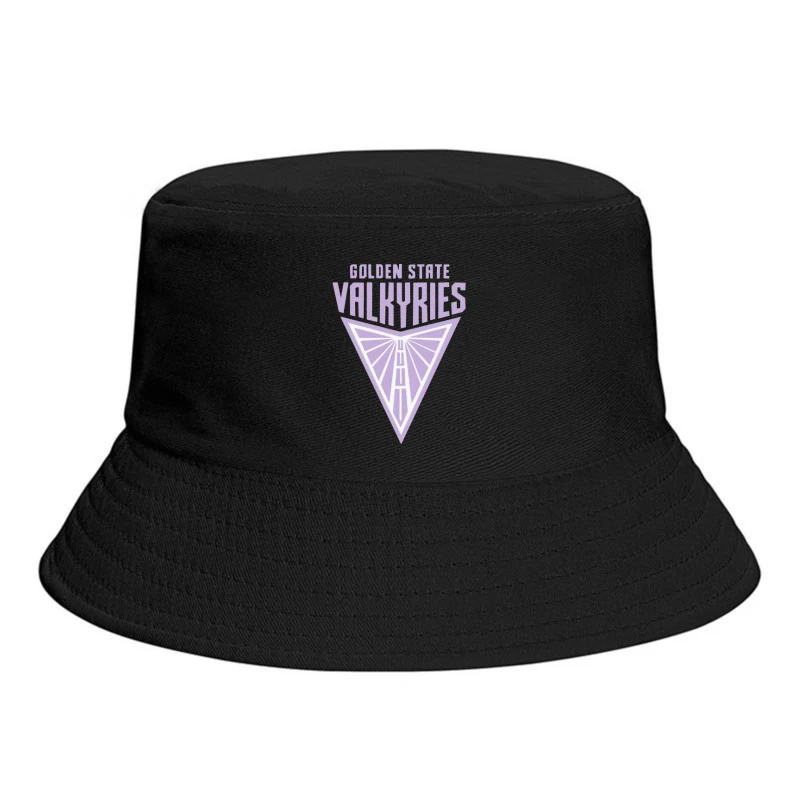 Golden State Valkyries Purple Triangle Logo Design Bucket Hat