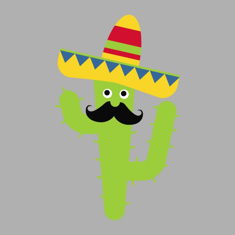 Cactus avec sombrero coloré Homme Débardeur