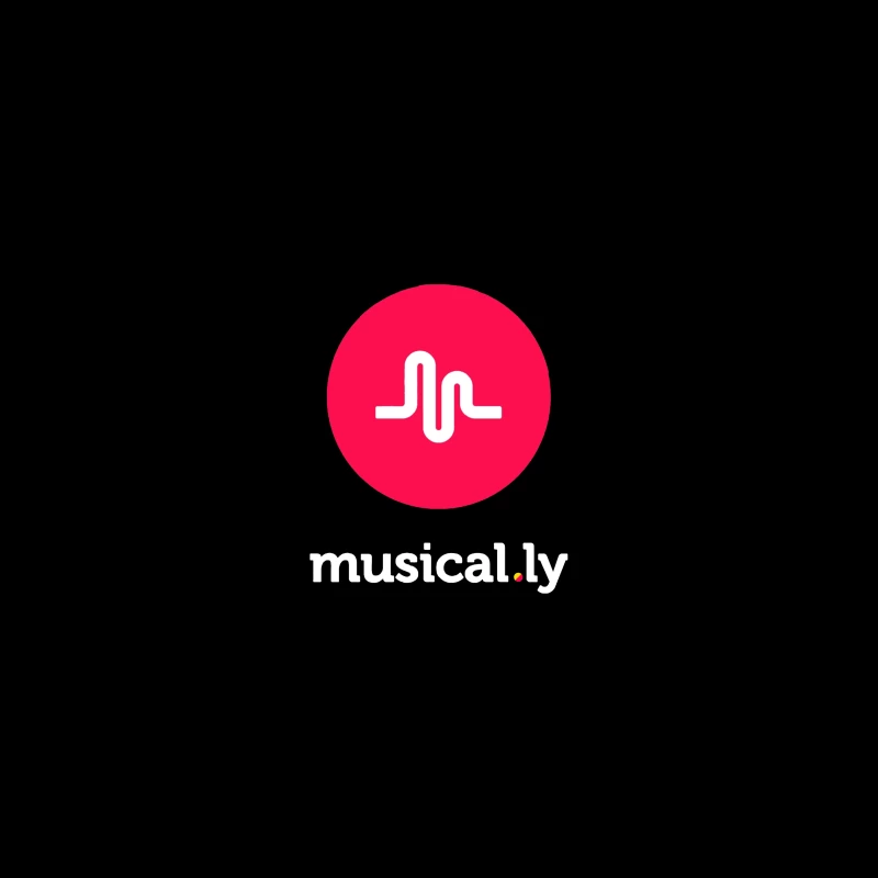 Musical.ly Social Media App Logo Design Travel Mug