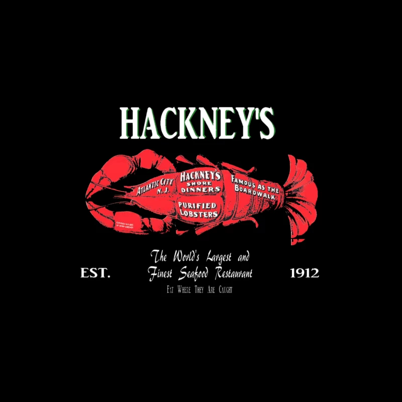 HACKNEY’S ATLANTIC CITY Throw Pillow
