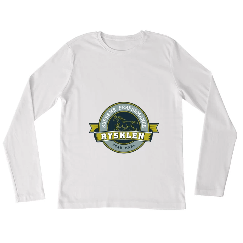 Étiquette de performance suprême avec cheval Femme Manches Longues T-Shirt