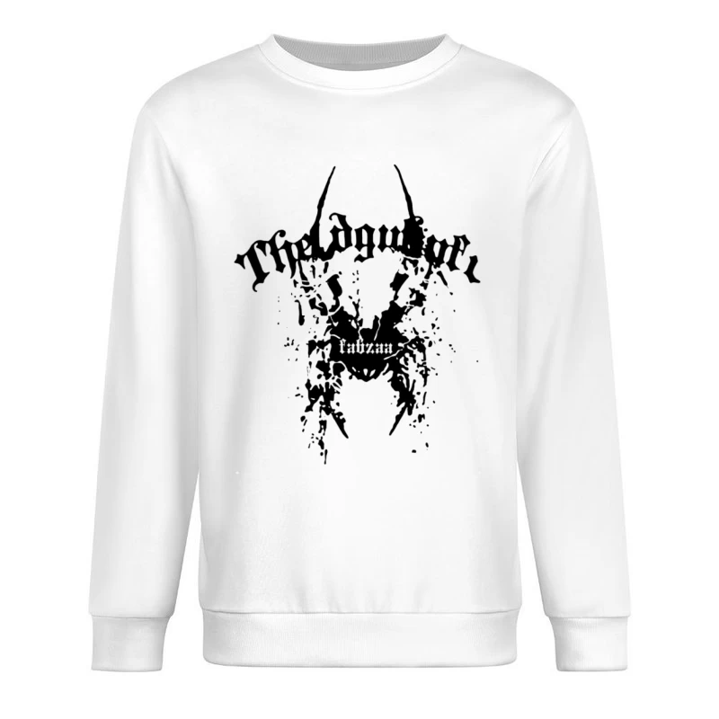 Schwarzmetall-Bandlogo mit mystischen Elementen Herren Pullover Sweatshirt