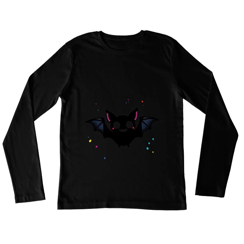 Cute Cartoon Bat Female Long Sleeve T-Shirt