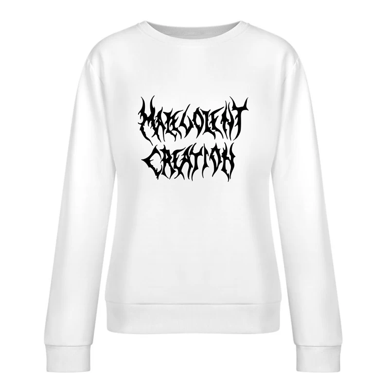 Malevolent Creation Logo Female Pullover Sweatshirt