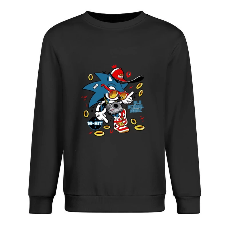 Retro Sonic im Street-Style Herren Pullover Sweatshirt