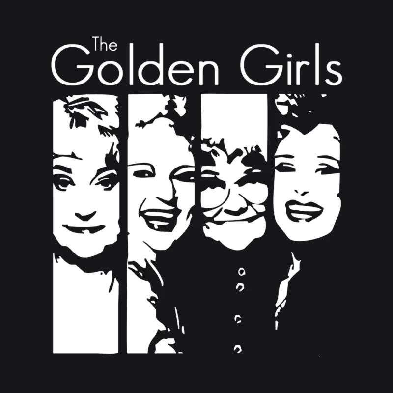 Minimalist Line Art of The Golden Girls TV Show Female Pullover Hoodie