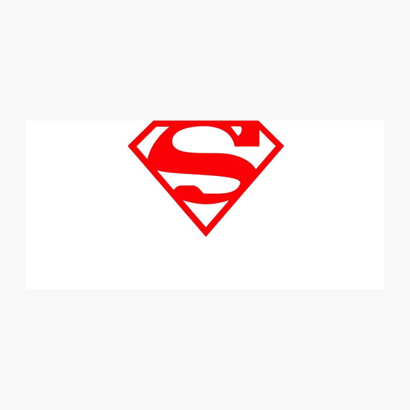 Iconic Red Superman Logo: Superhero Symbol from DC Comics Coffee Mug