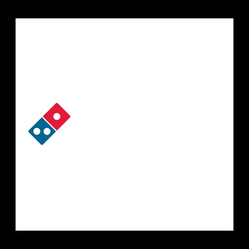 Domino's Pizza Minimalist Brand Logo Throw Pillow