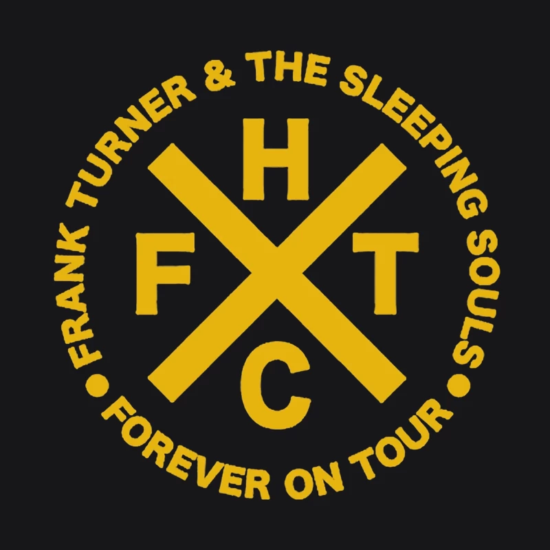 Frank Turner & The Sleeping Souls Band Logo - Forever On Tour Circular Design Female Pullover Hoodie