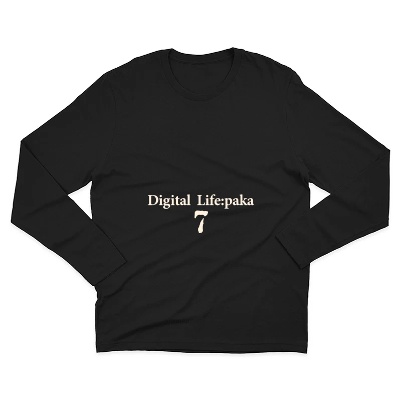 Digitale Leben: Paka 7 Herren Langarm T-Shirt