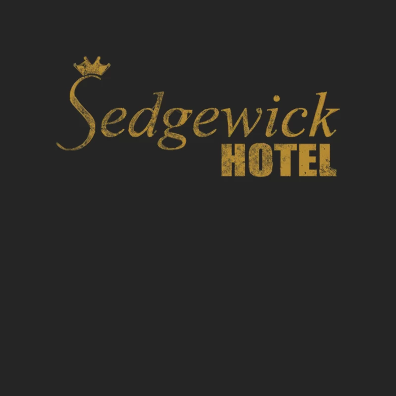 Sedgewick Hotel, distressed Male Pullover Sweatshirt