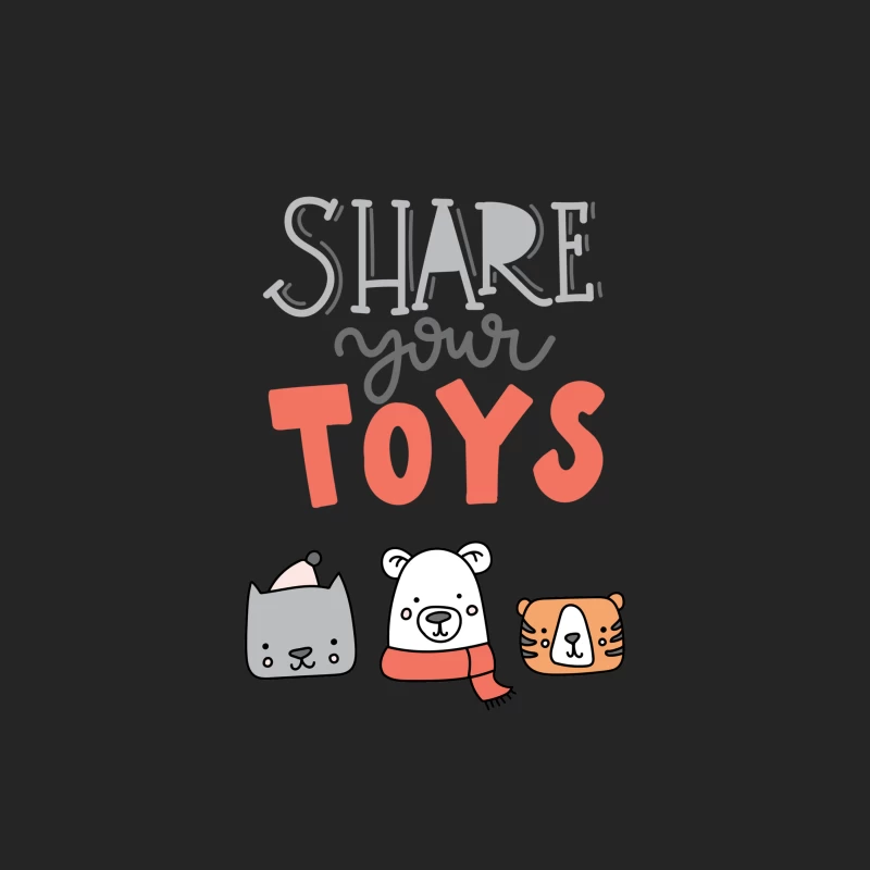 Partagez vos jouets avec des animaux mignons Femme Sweat-shirt à enfiler